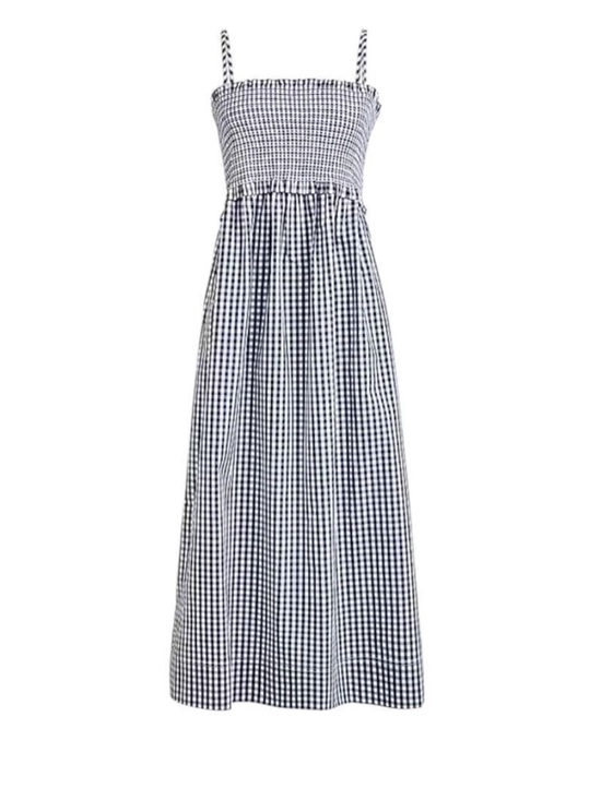 J. Crew Dresses & Skirts - J. CREW LIKE NEW Smocked Poplin Gingham Midi Dress SZ M